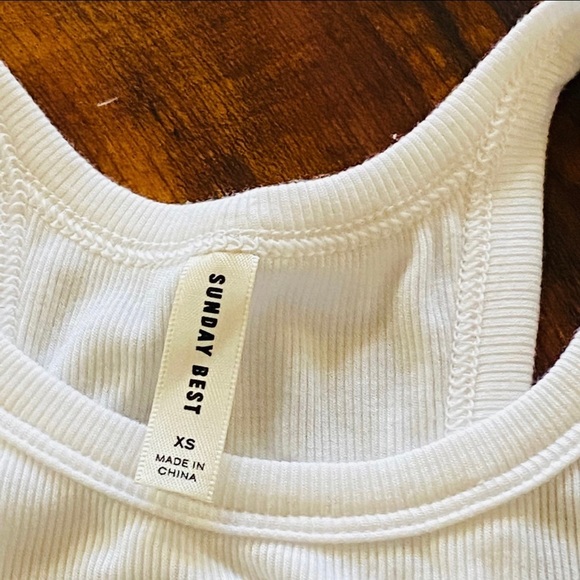 Aritzia brand Sunday Best white Tank Top - Picture 4 of 7